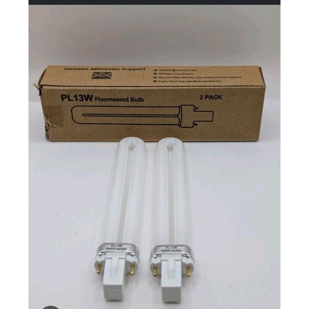 PL 13W Fluorescent Bulbs 4000 Lumens 2 Pack Fits OttLite Purchased After 2008